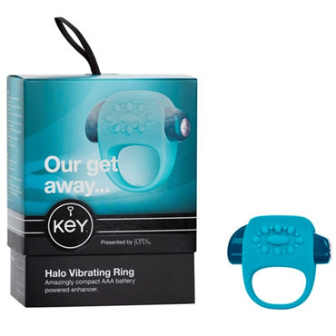 Jopen Key Halo, голубой, Виброкольцо со стимуляцией клитора Jopen Key Halo, голубой, Виброкольцо со стимуляцией клитора