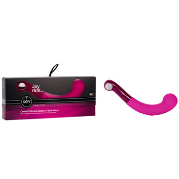 Jopen Key Comet II, розовый, Вибратор для точки G с перезаряжаемым аккумулятором Jopen Key Comet II, розовый, Вибратор для точки G с перезаряжаемым аккумулятором