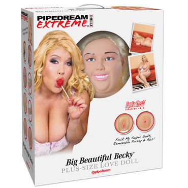 Pipedream Big Beautiful Becky, Аппетитная толстушка с вагиной и анусом Pipedream Big Beautiful Becky, Аппетитная толстушка с вагиной и анусом
