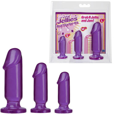 Doc Johnson Anal Starter Kit, фиолетовые - Набор анальных фаллоимитаторов - купить в секс шопе Doc Johnson Anal Starter Kit, фиолетовые - Набор анальных фаллоимитаторов - купить в секс шопе