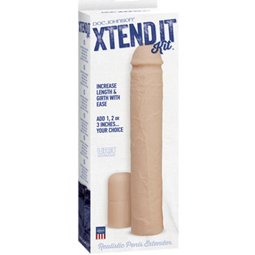 Doc Johnson Xtend It Kit - Насадка-удлинитель с регулируемой длиной - купить в секс шопе Doc Johnson Xtend It Kit - Насадка-удлинитель с регулируемой длиной - купить в секс шопе