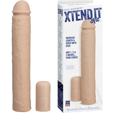 Doc Johnson Xtend It Kit, Насадка-удлинитель с регулируемой длиной Doc Johnson Xtend It Kit, Насадка-удлинитель с регулируемой длиной