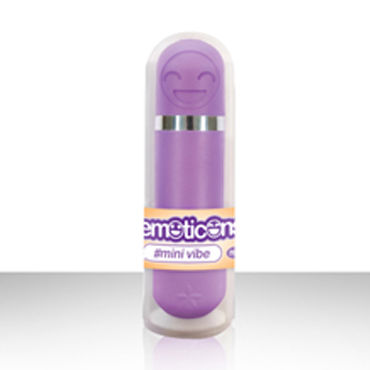 NS Novelties Emoticons Mini Vibe Bullet, фиолетовый, Вибропуля с забавной рожицей NS Novelties Emoticons Mini Vibe Bullet, фиолетовый, Вибропуля с забавной рожицей