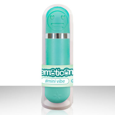 NS Novelties Emoticons Mini Vibe Bullet, зеленый, Вибропуля с забавной рожицей NS Novelties Emoticons Mini Vibe Bullet, зеленый, Вибропуля с забавной рожицей
