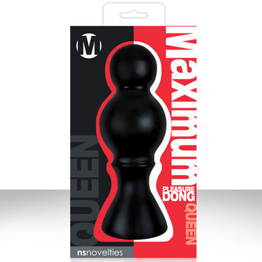 NS Novelties Maximum Pleasure Dong, черный, Анальная пробка в виде шахматной королевы NS Novelties Maximum Pleasure Dong, черный, Анальная пробка в виде шахматной королевы