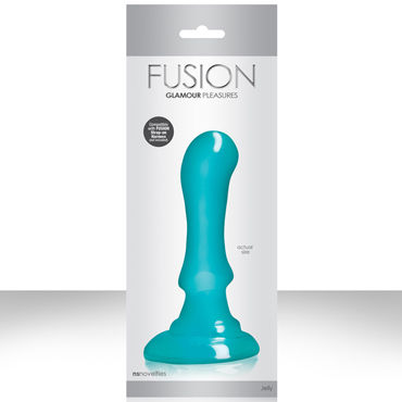 NS Novelties Fusion Pleasure Dongs, голубой, Фаллоимитатор-насадка к страпону NS Novelties Fusion Pleasure Dongs, голубой, Фаллоимитатор-насадка к страпону
