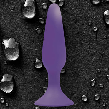 NS Novelties Sliders Silicone Anal Plugs, фиолетовый - Гладкая анальная пробка малого размера - купить в секс шопе NS Novelties Sliders Silicone Anal Plugs, фиолетовый - Гладкая анальная пробка малого размера - купить в секс шопе