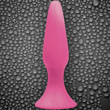 NS Novelties Sliders Silicone Anal Plugs, розовый - Гладкая анальная пробка большого размера - купить в секс шопе NS Novelties Sliders Silicone Anal Plugs, розовый - Гладкая анальная пробка большого размера - купить в секс шопе