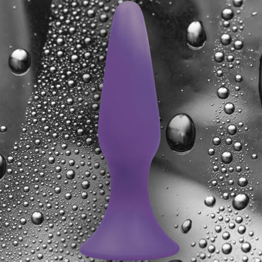 NS Novelties Sliders Silicone Anal Plugs, фиолетовый - Гладкая анальная пробка большого размера - купить в секс шопе NS Novelties Sliders Silicone Anal Plugs, фиолетовый - Гладкая анальная пробка большого размера - купить в секс шопе