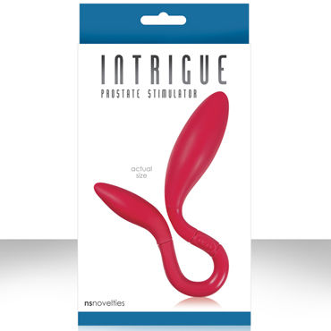 NS Novelties Intrigue Prostate Stimulator, красный, Эргономичный массажер простаты NS Novelties Intrigue Prostate Stimulator, красный, Эргономичный массажер простаты