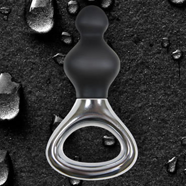 NS Novelties Jolie Platinum Plug, черный - Эргономичная анальная елочка малого размера - купить в секс шопе NS Novelties Jolie Platinum Plug, черный - Эргономичная анальная елочка малого размера - купить в секс шопе