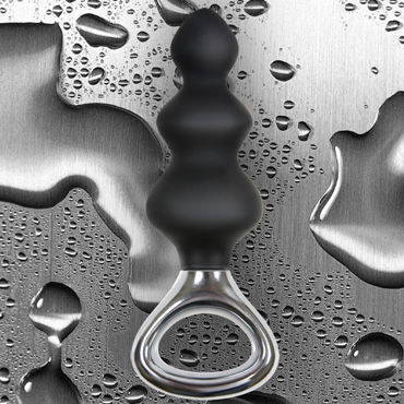 NS Novelties Jolie Platinum Plug, черный - Эргономичная анальная елочка среднего размера - купить в секс шопе NS Novelties Jolie Platinum Plug, черный - Эргономичная анальная елочка среднего размера - купить в секс шопе