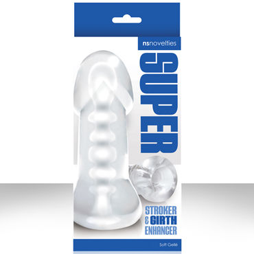 NS Novelties Super Stroker, прозрачный, Мастурбатор из супер нежного материала NS Novelties Super Stroker, прозрачный, Мастурбатор из супер нежного материала