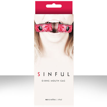 NS Novelties Sinful O-Ring Mouth Gag, розовый, Расширитель для рта NS Novelties Sinful O-Ring Mouth Gag, розовый, Расширитель для рта