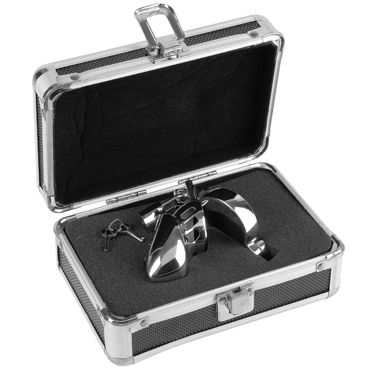 Pipedream Metal Worx Chastity Head Cage, Пояс верности с ключами в комплекте Pipedream Metal Worx Chastity Head Cage, Пояс верности с ключами в комплекте
