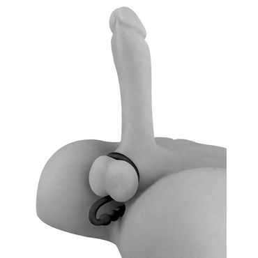 Pipedream Elite Ball Cinch with Anal Bead, черный - Утяжка на мошонку и анальная цепочка - купить в секс шопе Pipedream Elite Ball Cinch with Anal Bead, черный - Утяжка на мошонку и анальная цепочка - купить в секс шопе