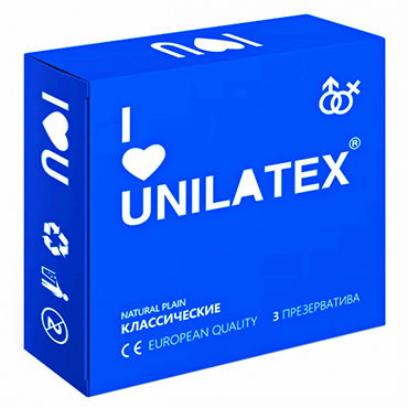 Unilatex Natural Plain, Презервативы классические Unilatex Natural Plain, Презервативы классические