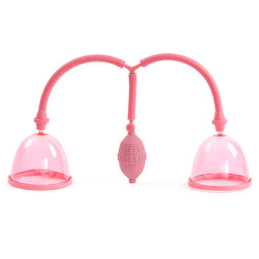 Doc Johnson Dual Breast Exerciser, Вакуумный массажер для груди Doc Johnson Dual Breast Exerciser, Вакуумный массажер для груди