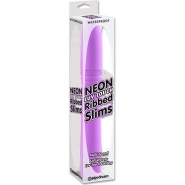 Pipedream Neon Ribbed Slim, фиолетовый - фото, отзывы Pipedream Neon Ribbed Slim, фиолетовый - фото, отзывы