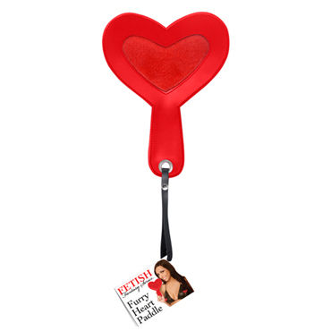 Pipedream Furry Heart Paddle, Шлепалка в виде сердца Pipedream Furry Heart Paddle, Шлепалка в виде сердца