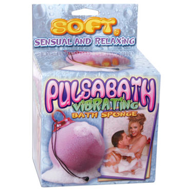 Pipedream Pulsa Bath Sponge-Purple, Вибро-губка для забав в ванной Pipedream Pulsa Bath Sponge-Purple, Вибро-губка для забав в ванной