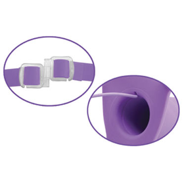 Pipedream Vibrating Hollow Strap-on 15 см, фиолетовый, Полый фаллоимитатор с вибрацией + маска и другие товары Pipedream с фото Pipedream Vibrating Hollow Strap-on 15 см, фиолетовый, Полый фаллоимитатор с вибрацией + маска и другие товары Pipedream с фото
