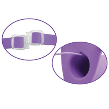 Pipedream Vibrating Hollow Strap-on 20 см, фиолетовый, Полый фаллоимитатор с вибрацией + маска и другие товары Pipedream с фото Pipedream Vibrating Hollow Strap-on 20 см, фиолетовый, Полый фаллоимитатор с вибрацией + маска и другие товары Pipedream с фото