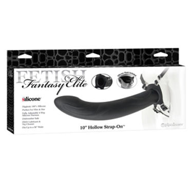 Pipedream Hollow Strap-on 25 см, черный, Полый фаллоимитатор с ремешками + маска Pipedream Hollow Strap-on 25 см, черный, Полый фаллоимитатор с ремешками + маска