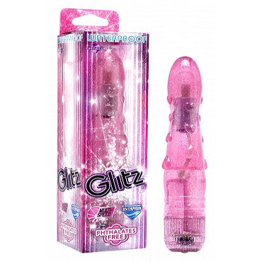 Pipedream Glitz розовый, Вибромассажер с текстурной поверхностью Pipedream Glitz розовый, Вибромассажер с текстурной поверхностью