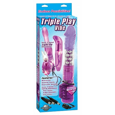 Pipedream Triple Play Vibe - Набор разнообразных вибраторов - купить в секс шопе Pipedream Triple Play Vibe - Набор разнообразных вибраторов - купить в секс шопе