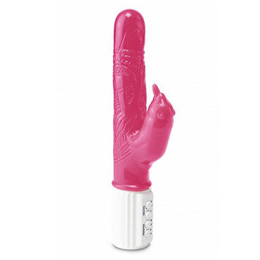 Pipedream Jelly Eager розовый, Вибратор с функцией ротации Pipedream Jelly Eager розовый, Вибратор с функцией ротации