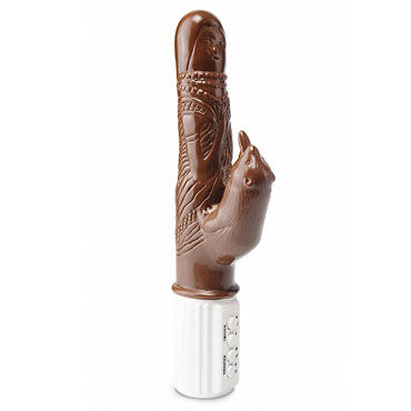 Pipedream Jelly Eager коричневый, Вибратор с функцией ротации Pipedream Jelly Eager коричневый, Вибратор с функцией ротации