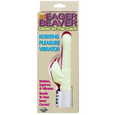 Pipedream Eager Beaver Glow - Светящийся в темноте вибратор - купить в секс шопе Pipedream Eager Beaver Glow - Светящийся в темноте вибратор - купить в секс шопе