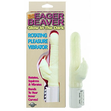 Pipedream Eager Beaver Glow, Светящийся в темноте вибратор Pipedream Eager Beaver Glow, Светящийся в темноте вибратор
