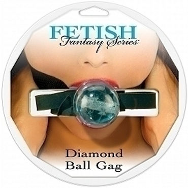 Pipedream Diamond Ball Gag голубой, Кляп с регулируемым ремешком Pipedream Diamond Ball Gag голубой, Кляп с регулируемым ремешком