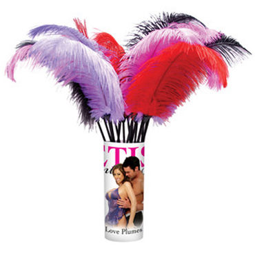 Pipedream Love Plumes, 12 шт, Набор перышек для щекотания Pipedream Love Plumes, 12 шт, Набор перышек для щекотания