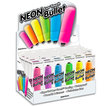 Pipedream Neon Bullet, Водонепроницаемая вибропуля Pipedream Neon Bullet, Водонепроницаемая вибропуля