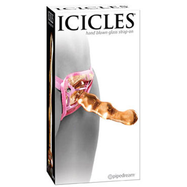 Pipedream Icicles № 36, Страпон из стекла для женщин Pipedream Icicles № 36, Страпон из стекла для женщин