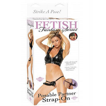 Pipedream Posable Partner, Гибкий и упругий страпон Pipedream Posable Partner, Гибкий и упругий страпон