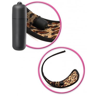 Pipedream Strapless Thong XL леопард - Вибростимулятор клитора на трусиках - купить в секс шопе Pipedream Strapless Thong XL леопард - Вибростимулятор клитора на трусиках - купить в секс шопе
