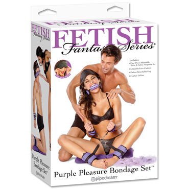 Pipedream Pleasure Bondage Set, Наручники, оковы, кляп, маска Pipedream Pleasure Bondage Set, Наручники, оковы, кляп, маска