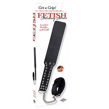 Pipedream Leather Paddle, Шлепалка с фиксацией на руку Pipedream Leather Paddle, Шлепалка с фиксацией на руку