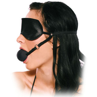 Pipedream Blindfold Ball Gag - Маска с кляпом - купить в секс шопе Pipedream Blindfold Ball Gag - Маска с кляпом - купить в секс шопе