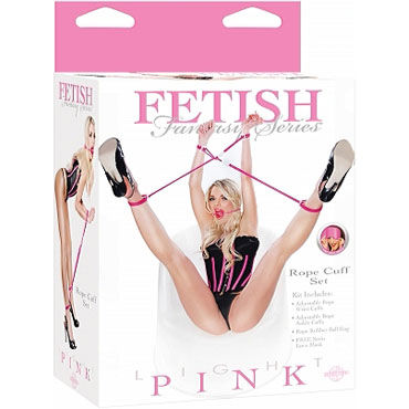 Pipedream Rope Cuff Set, Наручники и оковы на ремнях Pipedream Rope Cuff Set, Наручники и оковы на ремнях