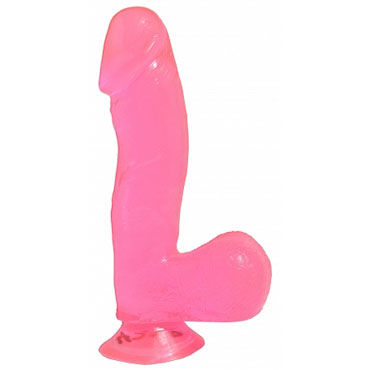 Pipedream Basix with Suction Cup 16,5 см розовый, Реалистичный фаллоимитатор на присоске Pipedream Basix with Suction Cup 16,5 см розовый, Реалистичный фаллоимитатор на присоске