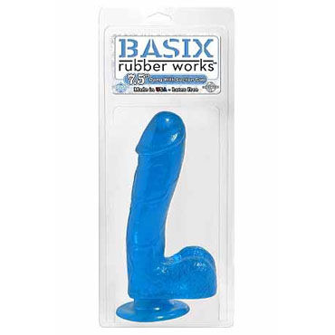 Pipedream Basix with Suction Cup 19 см голубой - фото, отзывы Pipedream Basix with Suction Cup 19 см голубой - фото, отзывы