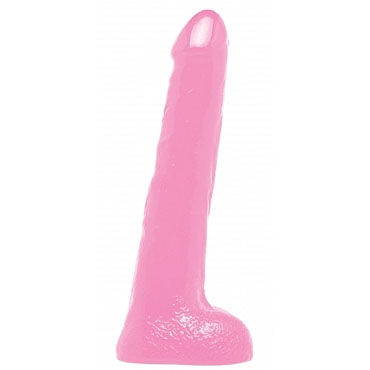Pipedream Long Boy розовый, Удлиненный фаллоимитатор с мошонкой Pipedream Long Boy розовый, Удлиненный фаллоимитатор с мошонкой