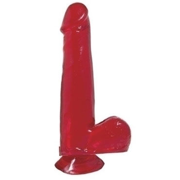 Pipedream Dong With Cup 19 см красный, Фаллоимитатор с мошонкой на присоске Pipedream Dong With Cup 19 см красный, Фаллоимитатор с мошонкой на присоске