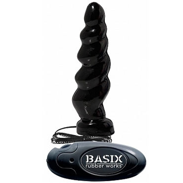 Pipedream Vibrating Swirl черный, Вибратор со спиралевидным стволом Pipedream Vibrating Swirl черный, Вибратор со спиралевидным стволом