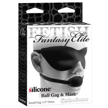 Pipedream Ball Gag And Mask черный, Кляп и маска Pipedream Ball Gag And Mask черный, Кляп и маска